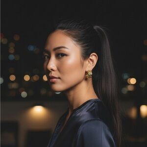 Vintage ‘80s Iconic Signed JJG Elegant Gold Tone Basketweave Clip On Earrings